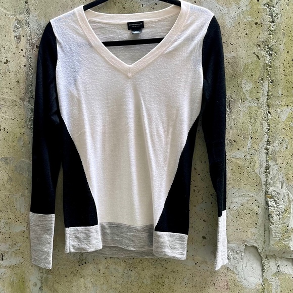 Club Monaco Agnes Merino Wool Colour Block Sweater, XS - Picture 4 of 11